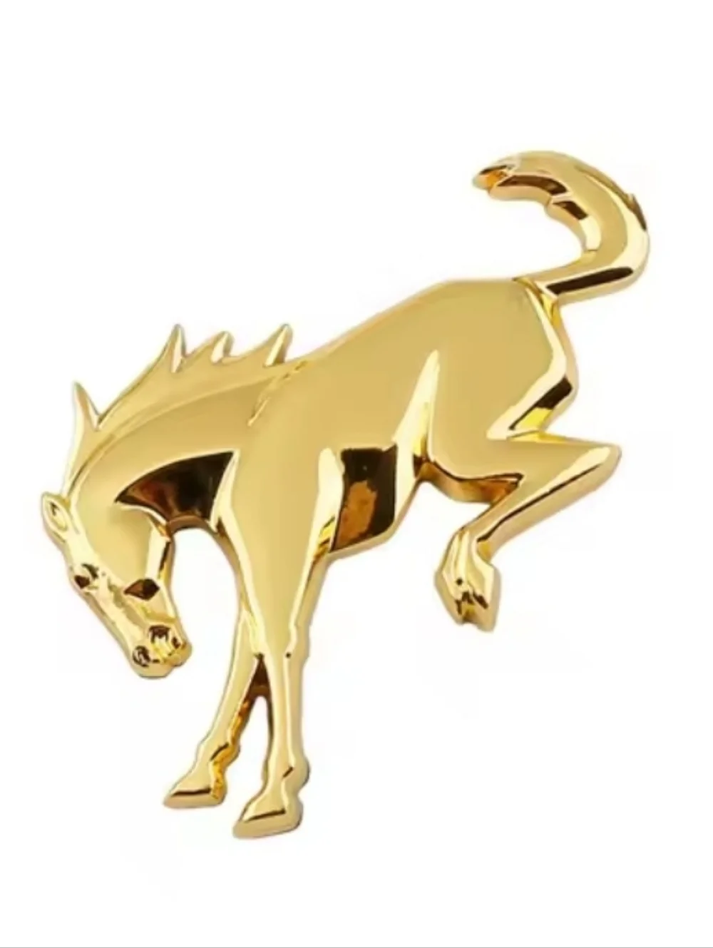3D Metal Bronco Bucking Horse Badge Emblem  Adhesive Back Choose Color